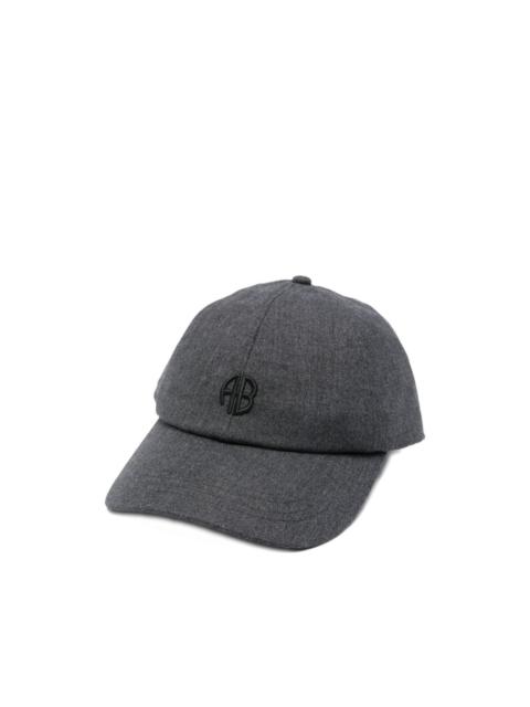 ANINE BING monogram-embroidered baseball cap
