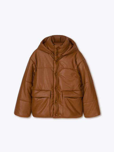 Nanushka HIDE MENS - OKOBOR™ alt-leather puffer jacket - Tobacco