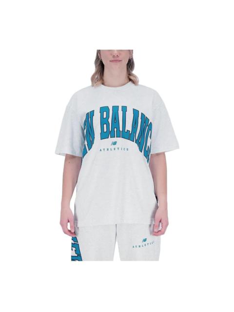 New Balance Athletics Warped Classics Short Sleeve T-Shirt 'Sea Salt Heather' UT31551-SAH