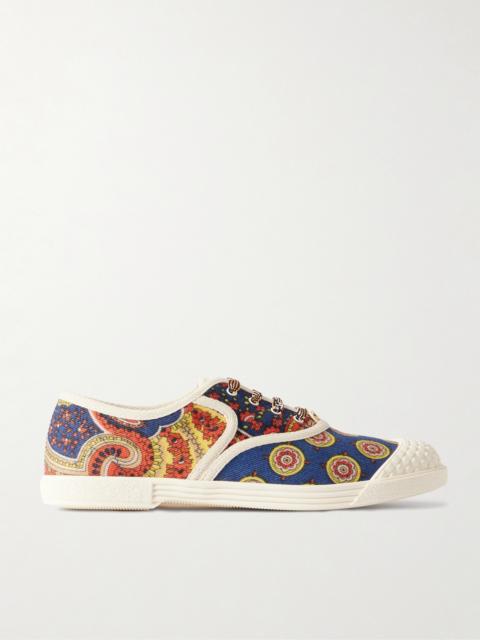 Bay By Bay Printed Twill Sneakers