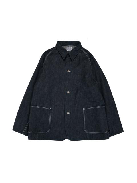 The Real McCoys MJ26008 WWII Raglan Sleeve Denim Chore Coat Indigo