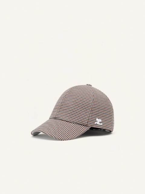 GOGO CHECKED WOOL CAP