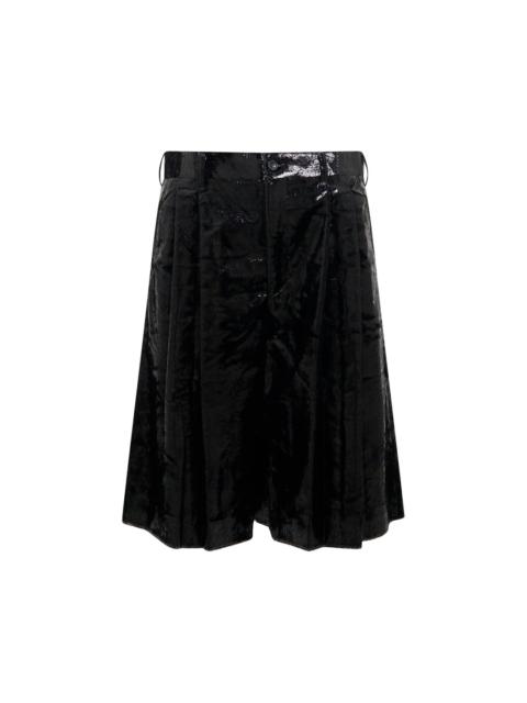 Comme des Garçons Homme Plus Velvet Pleated Shorts