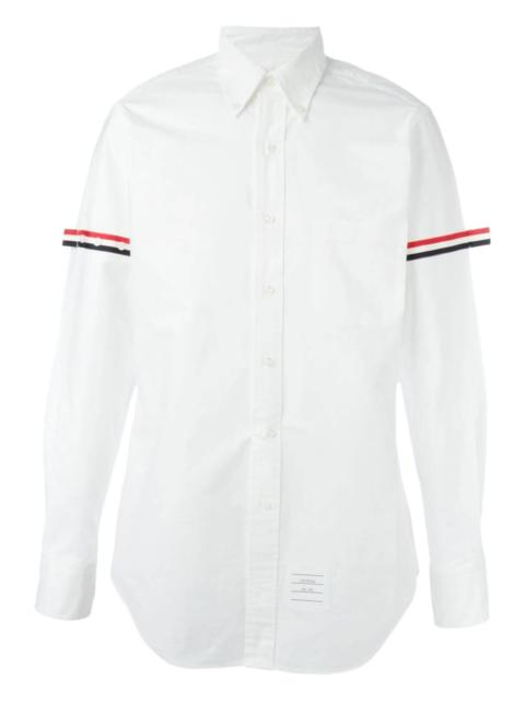 Thom Browne grosgrain-armband cotton shirt