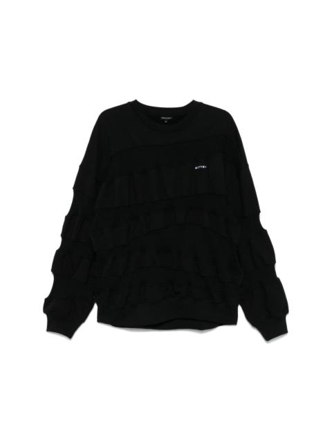 BOTTER ribbed-panels sweatshirt