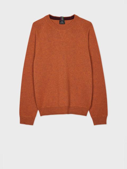 Orange Merino Wool Raglan Sweater