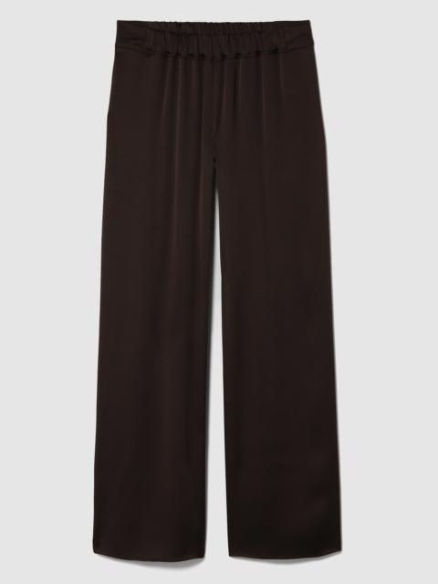 LIBEROWE SATIN CHOCOLATE PALAZZO TROUSERS