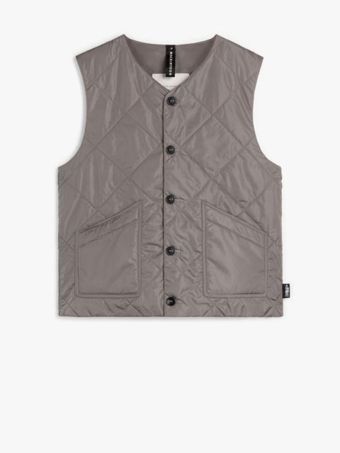 NEW HIG GREY NYLON QUILTED LINER VEST