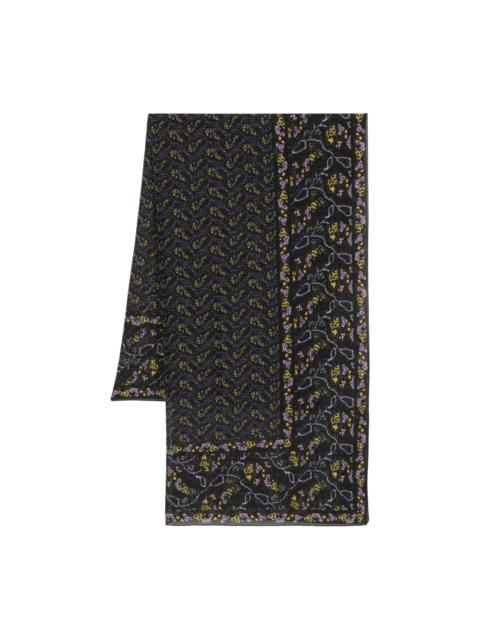 Luana abstract-print scarf