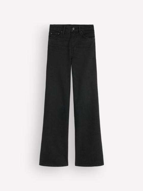 BODEN High Rise Wide Leg Jeans-Washed Black
