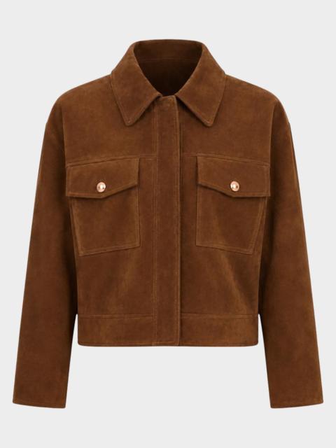 LAMARQUE Merida Suede Trucker Jacket
