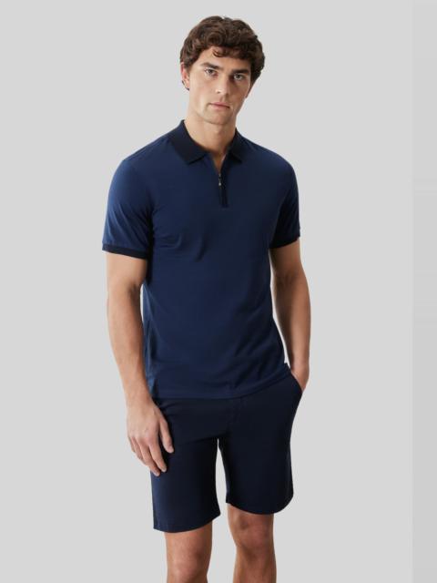 ROBERT BARAKETT Whistler Short Sleeve Covered Placket Polo