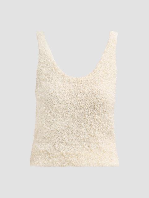 GIUSEPPE DI MORABITO Women's Act II: The Fall Of Icarus Imitation-Pearl Tank - White