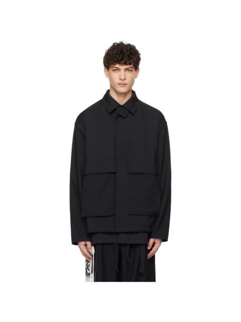 Y-3 Black Sport Uniform Patch Coach Jacket