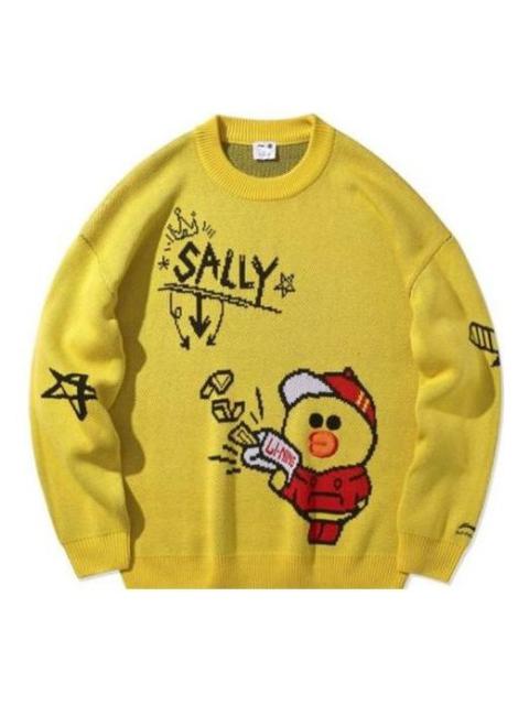 Li-Ning Li-Ning x LINE FRIENDS Graphic Crew Neck Sweater 'Yellow' AMBQ046-2