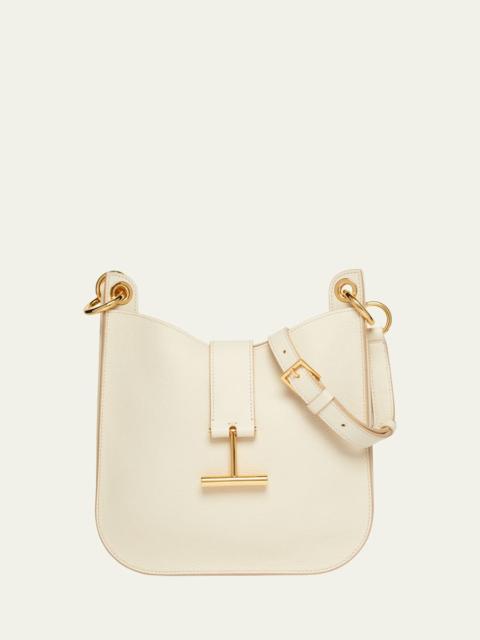 TOM FORD Tara Small Hobo Crossbody in Grained Leather