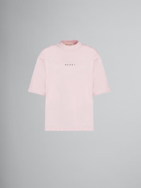 Marni PINK T-SHIRT WITH LOGO PRINT