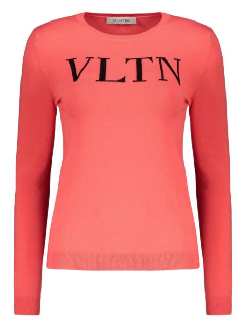 Valentino logo crew-neck long-sleeve T-shirt