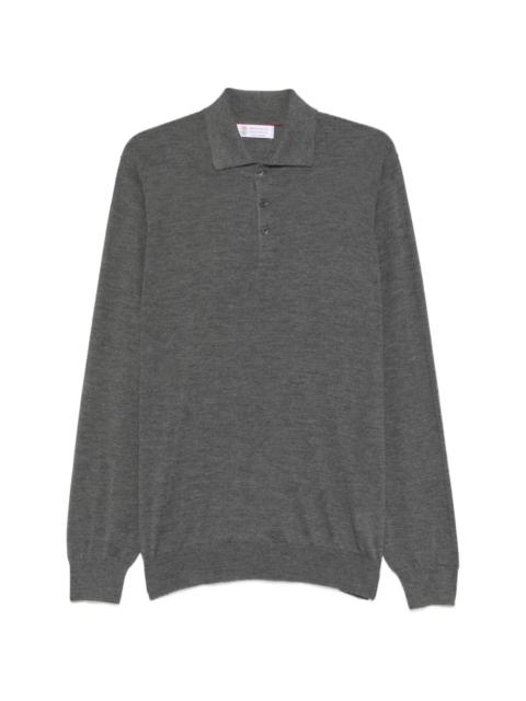 Brunello Cucinelli button long-sleeve polo shirt