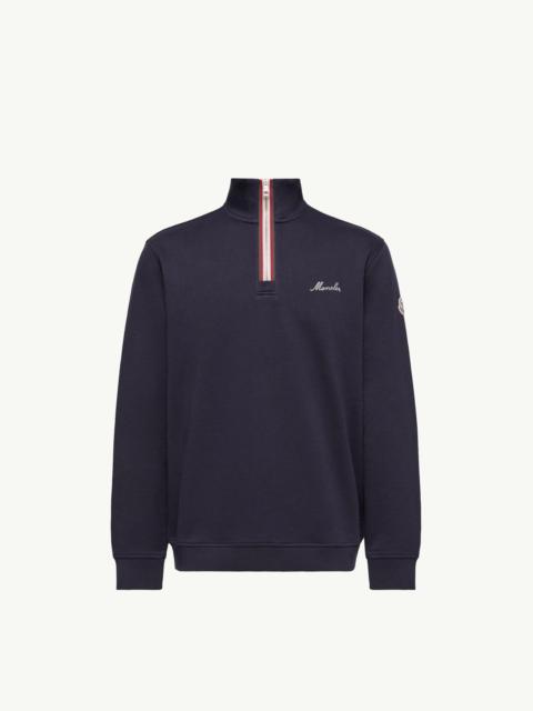 Moncler Embroidered Logo Turtleneck Sweatshirt