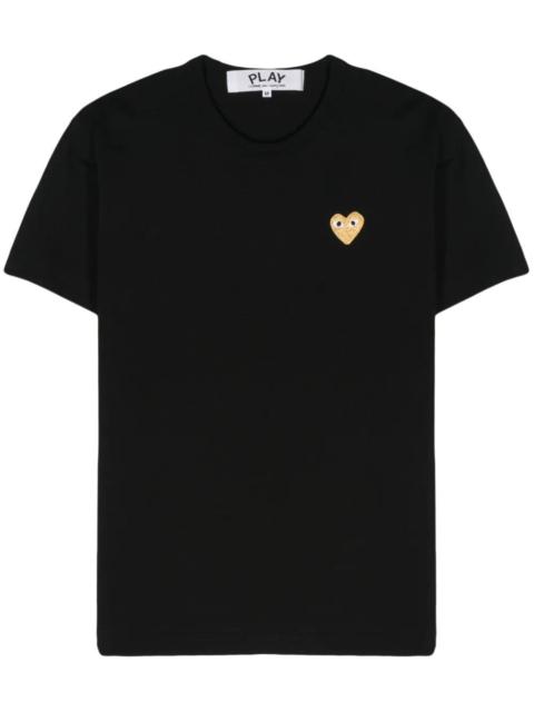 Comme des Garçons PLAY GOLD HEART COTTON T-SHIRT