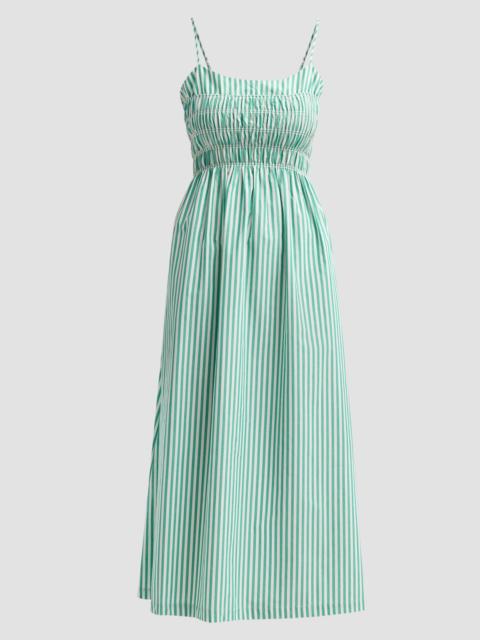 Rails Women's Primrose Stripe Smocked Midi Dress - Emerald Stripe