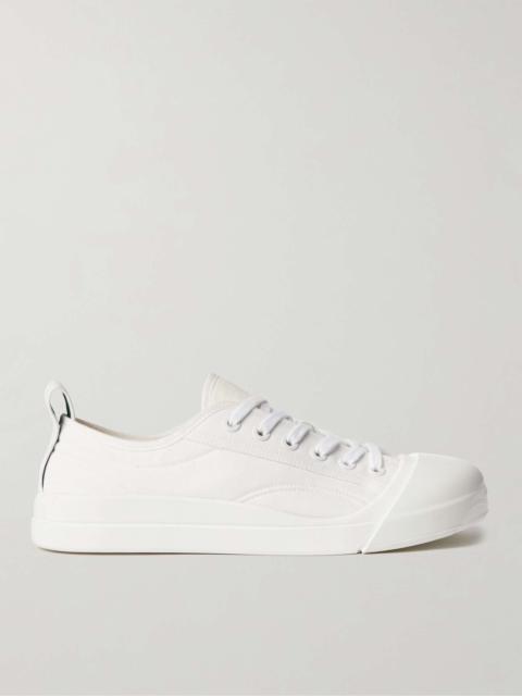 Rubber-Trimmed Canvas Sneakers