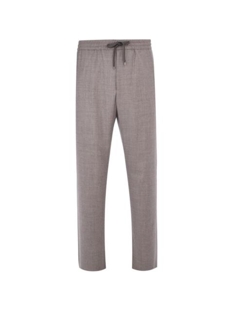 AGNONA drawstring flannel track pants