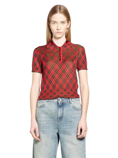 Alexander McQueen Microcheck Polo Jersey