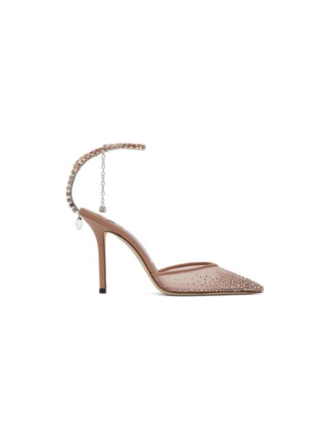 JIMMY CHOO Saeda 100mm crystal-embellished pumps