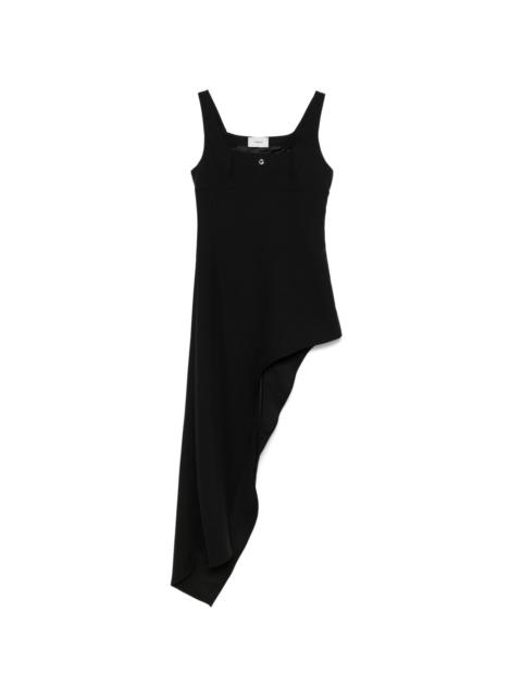 one-leg tailored midi dress