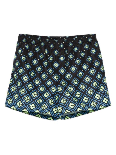 CASABLANCA monogram-print swim shorts