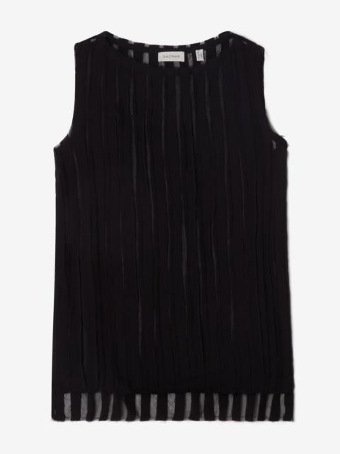 House of Dagmar Stripe sheer top