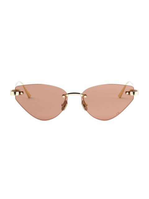 Dior Women's CDior B5U 57MM Cat-Eye Sunglasses - Shiny Gold Gradient