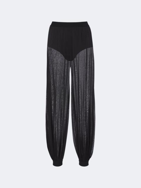 SIMKHAI Flora sheer knit balloon pants
