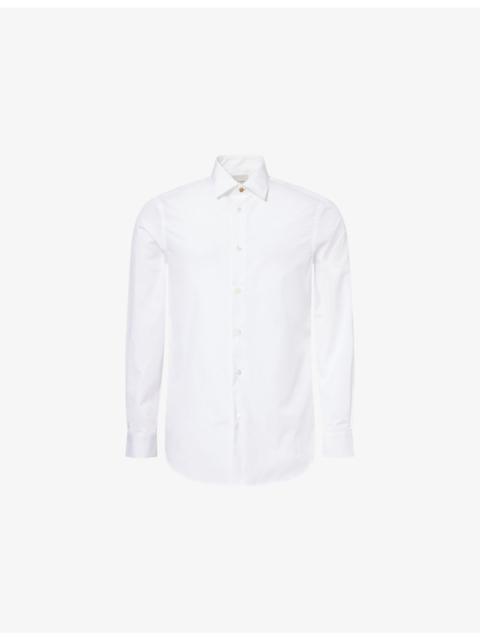 Paul Smith Tailored-Fit Long-Sleeves Cotton-Poplin Shirt
