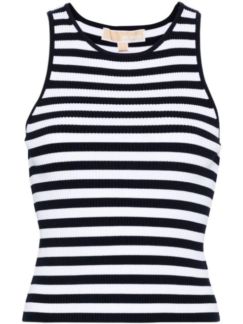 MICHAEL KORS striped ribbed tank top