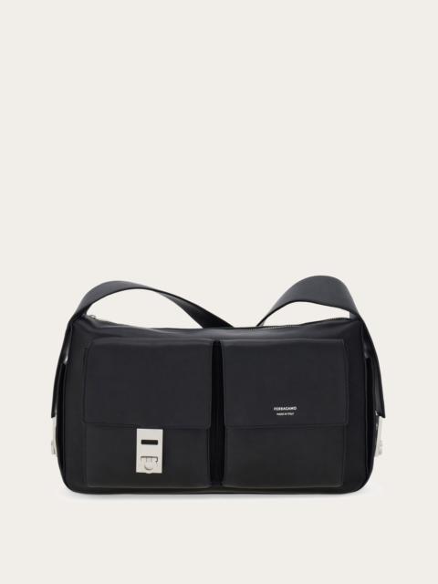 FERRAGAMO Utility shoulder bag with Hug buckle (L)