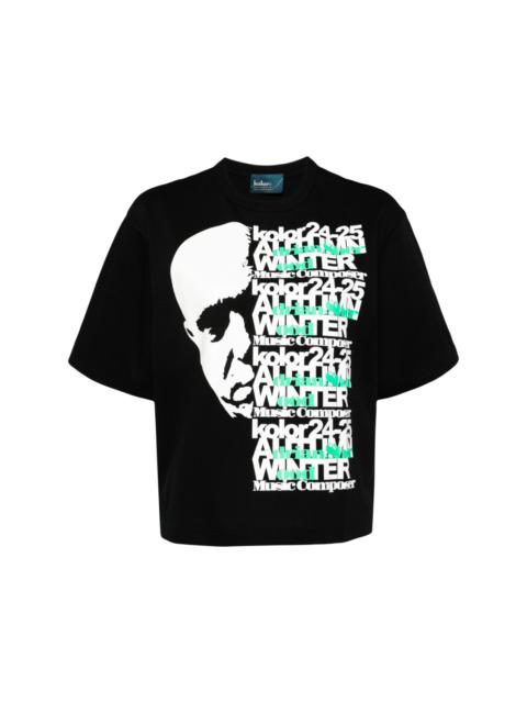 x On-U Sound face-print T-shirt