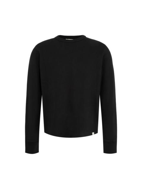 Merz b. Schwanen Diamond-Patterned Cotton Thermal Shirt