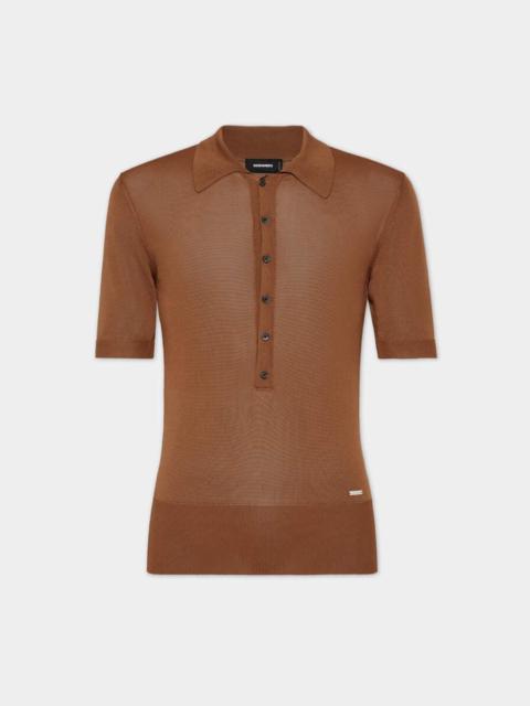 DSQUARED2 TIGHT KNIT POLO