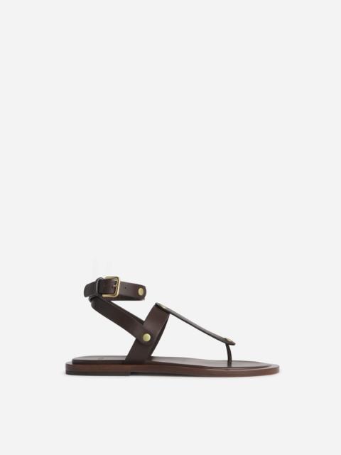 CO Ankle Wrap Sandal in Calfskin Leather