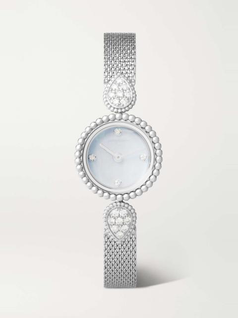 Boucheron Serpent Bohème 23mm stainless steel, mother-of-pearl and diamond watch