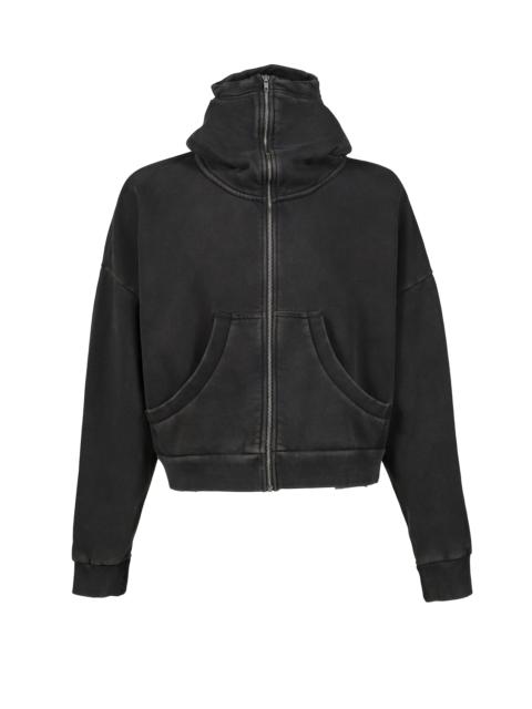 entire studios FULL ZIP / WASHED BLK