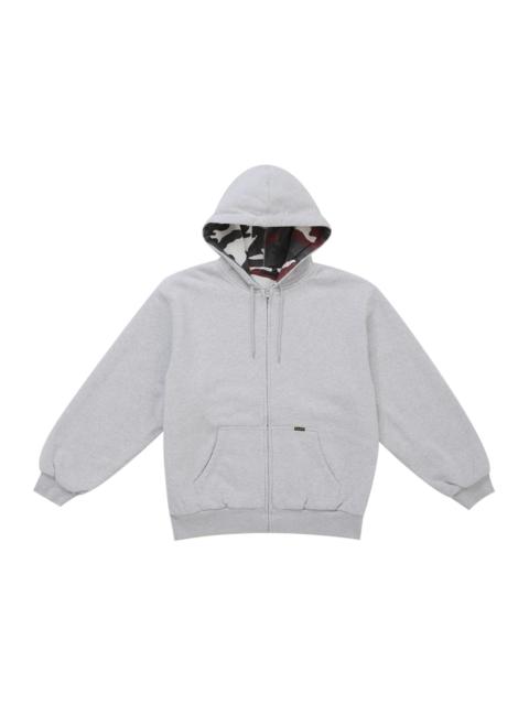 Supreme Supreme Reversible Work Zip Up Hooded Sweatshirt Heather Grey