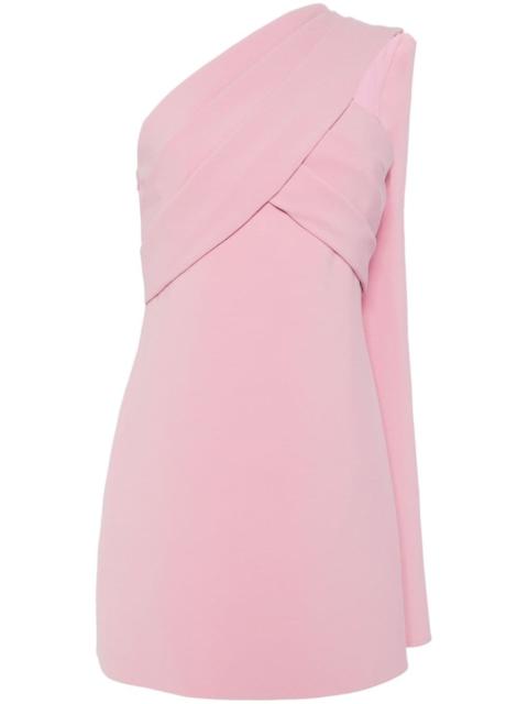ELIE SAAB one-shoulder crepe minidress