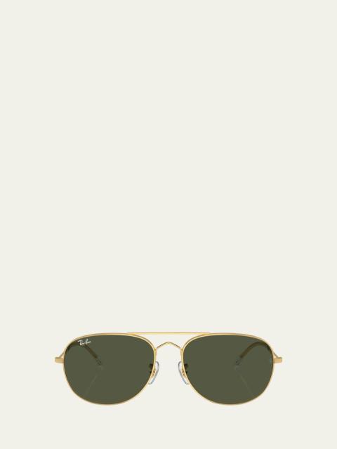 Ray-Ban Bain Bridge Metal Aviator Sunglasses, 57mm