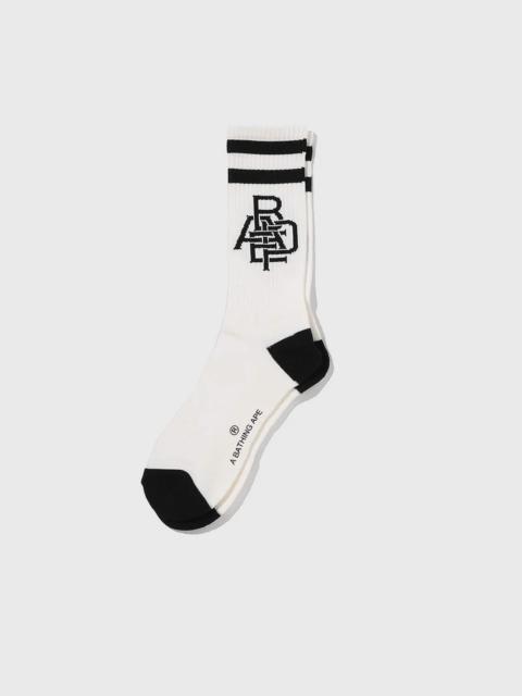 A BATHING APE® APE HEAD LINE SOCKS