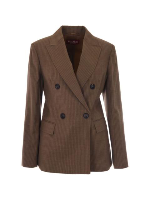 Max Mara Studio pinstripe double-breasted blazer