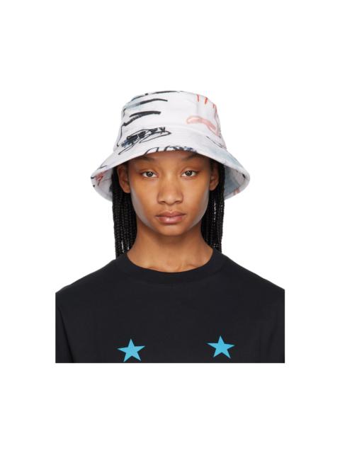 White Julian Farade Training Bucket Hat